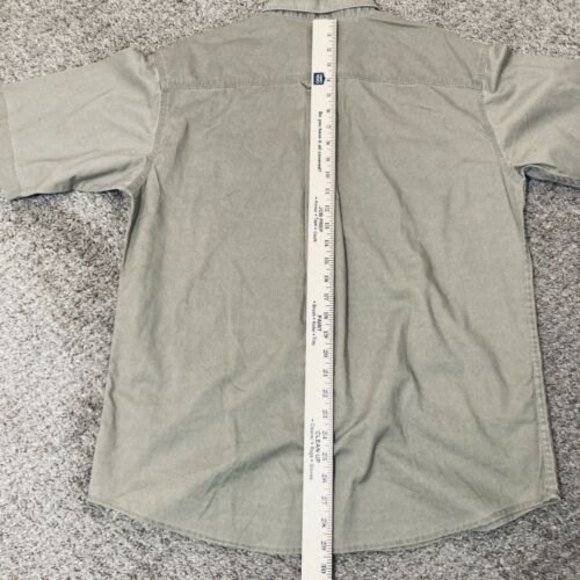 RED HEAD BRAND CO. size Medium Men's tan short sleeve button up shirt - Picture 8 of 9